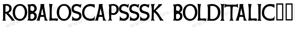 RobaloSCapsSSK BoldItalic字体转换